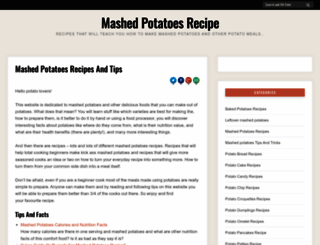 mashed-potatoes-recipe.com screenshot