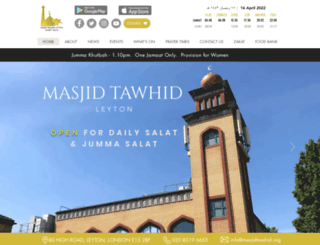 masjidtawhid.org screenshot