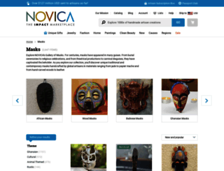 masks.novica.com screenshot