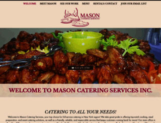 masoncatering.com screenshot