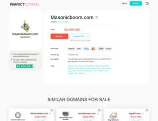 masonicboom.com screenshot