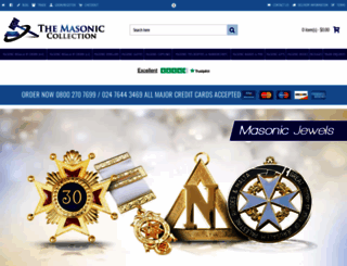masoniccollection.co.uk screenshot