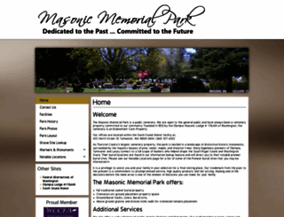 masonicmemorialpark.com screenshot