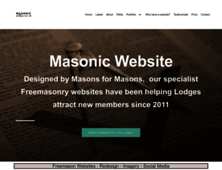 masonicwebsite.co.uk screenshot