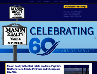 masonrealty.com screenshot