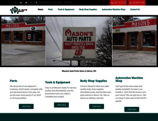 masonsautoparts.com screenshot