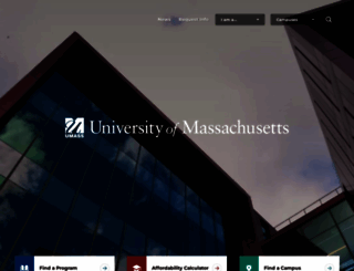 massachusetts.edu screenshot