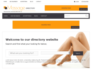massage-directory.uk screenshot