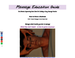 massage-education.com screenshot