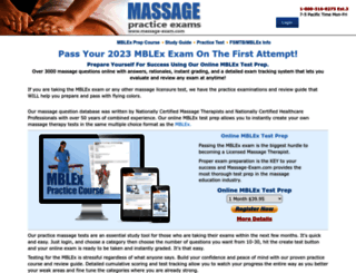 massage-exam.com screenshot