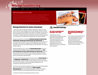 massage-gutschein.org screenshot