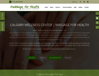 massage4health.ca screenshot