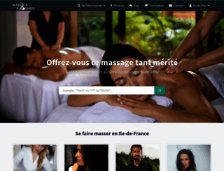 massageaparis.fr screenshot