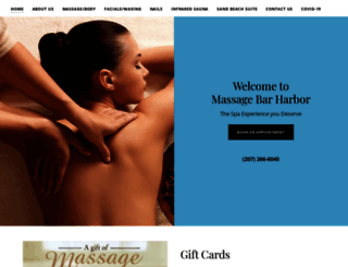 massagebarharbor.com screenshot