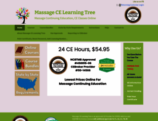 massagecelearningtree.com screenshot