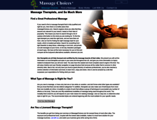 massagechoices.com screenshot