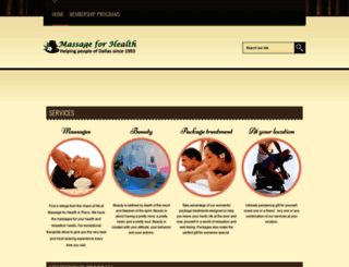 massageforhealthtx.com screenshot