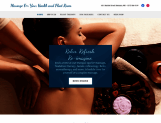 massageforyourhealth.com screenshot