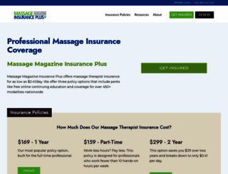 massageliabilityinsurancegroup.com screenshot