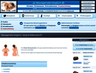 massagematte-test.de screenshot