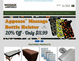 massagenaturals.com screenshot