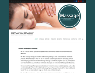 massageonbroadwaymissoula.com screenshot