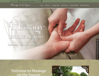 massageonthesquare.com screenshot