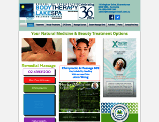massageschool.com.au screenshot