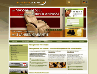 massagesessel-sanazen.de screenshot