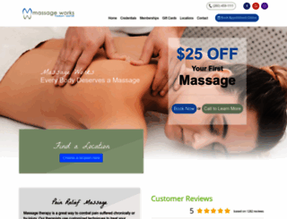 massageworksfw.com screenshot