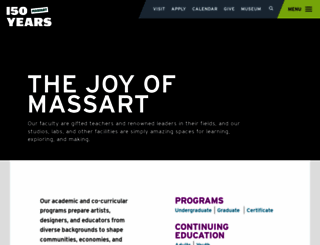 massart.edu screenshot