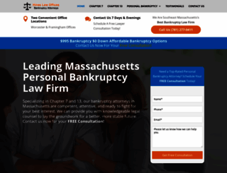 massbankruptcyprotection.com screenshot