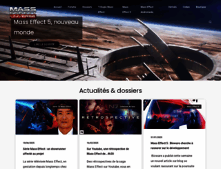 masseffectuniverse.fr screenshot