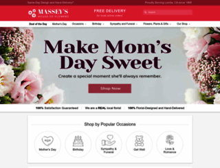 masseysflowers.com screenshot