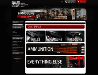 massfirearmsshop.com screenshot