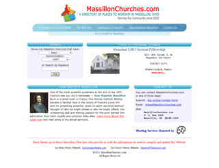 massillonchurches.com screenshot