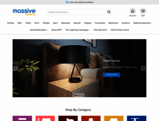 massivelighting.co.uk screenshot