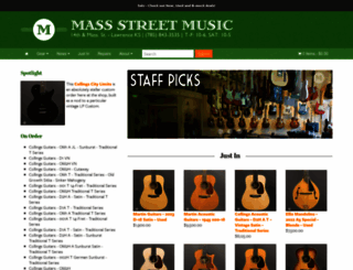 massstreetmusic.com screenshot