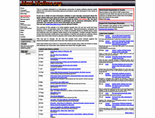 mast-victims.org screenshot