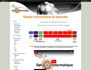 master-info.univ-lyon1.fr screenshot