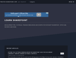 master-sharepoint.com screenshot