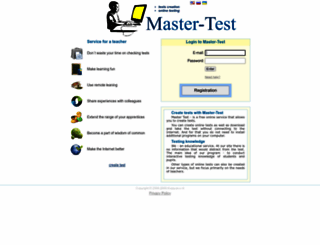 master-test.com screenshot