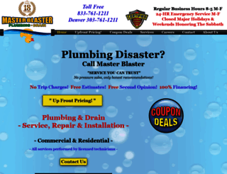 masterblasterplumbing.com screenshot
