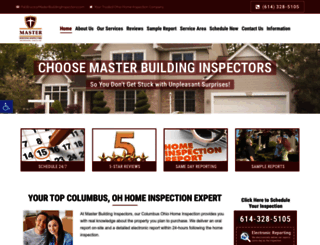 masterbuildinginspectors.com screenshot