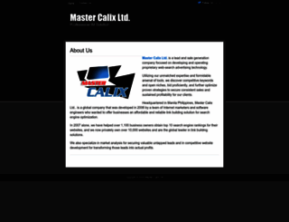 mastercalix.com screenshot