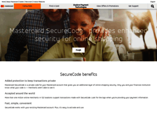 mastercardsecurecode.com screenshot