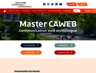 mastercaweb.u-strasbg.fr screenshot