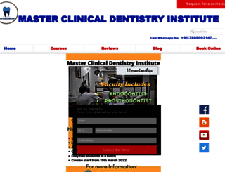 masterclinicaldentistry.com screenshot