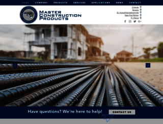 masterconstructionproducts.com screenshot