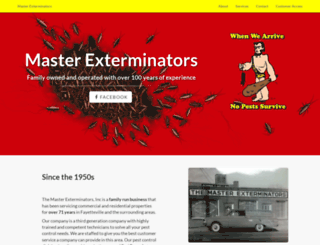 masterexterminators.com screenshot